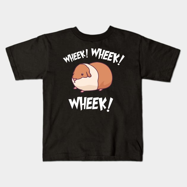 Wheek Wheek Guinea Pig Squad Kids T-Shirt by Gufbox